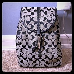 Vintage Coach Jacquard Backpack